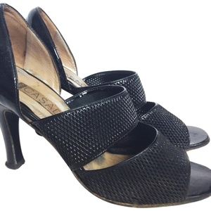 Vintage Casadei Black Patent Leather Heels